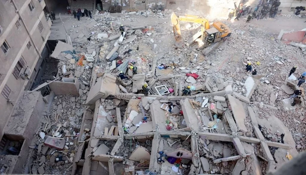 six dead after 5-storey building collapses in Cairo